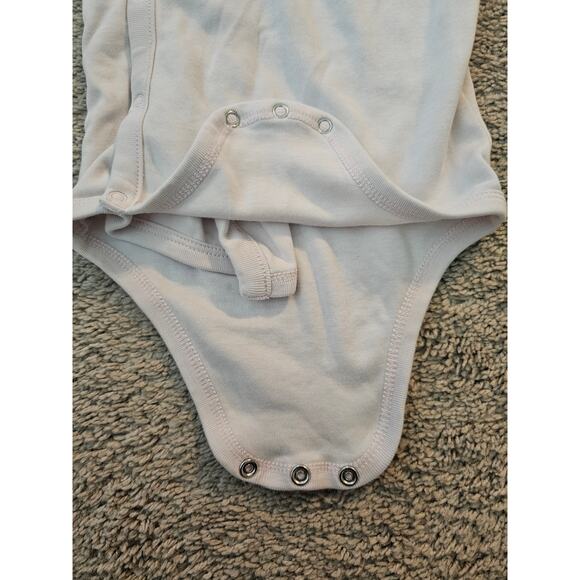 Ralph Lauren Baby Girl Bodysuit 6M Pale Pink Cotton Snap Closure One Piece - Picture 6 of 9